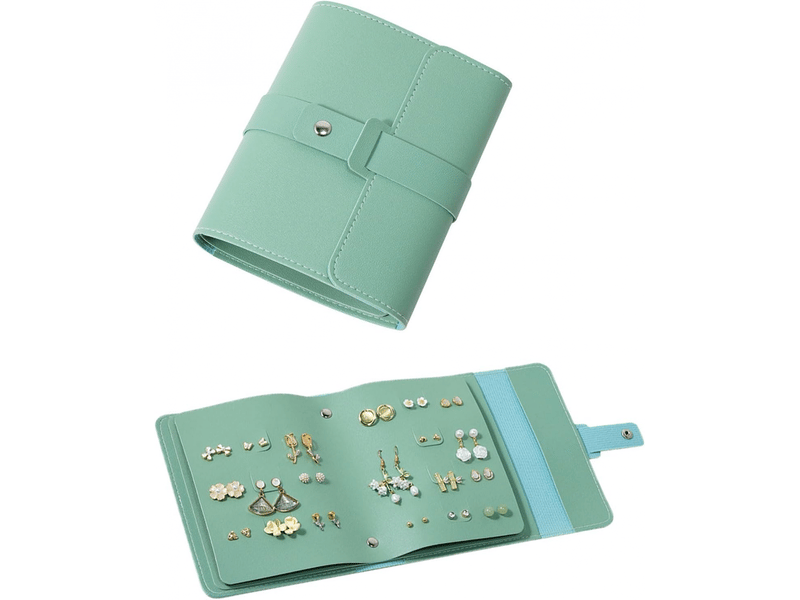  Rangement pour boucles d'oreilles pratiques petit livre sacs de rangement d'oreilles boîte à bijoux organisateur de bijoux étui presentoir  - Conforama A