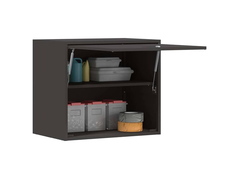 Armoire murale salon, meuble de rangement pour garage noir 60 x 40 x 53 cm  - Conforama C