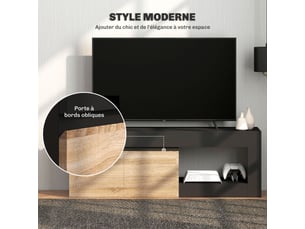 Meuble tv coloris noir <strong></strong> <strong></strong>