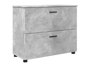 Cabinet de salle de bain, armoire salle de bain gris béton 76,5 x 35 x 64 cm cf65370