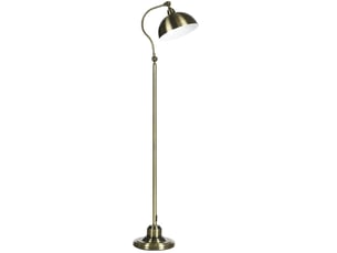 Lampadaire rétro 42x25,5x152 cm orientable métal bronze