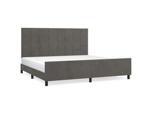 Lit 2 places 200x200 cm    coloris gris