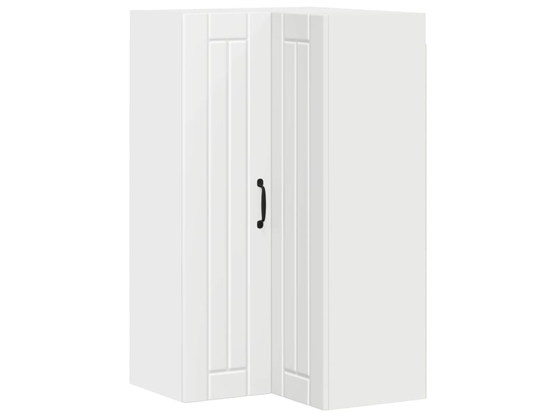  Meuble mural de cuisine, armoire d'angle cuisine lucca blanc 57x57x100cm  - Conforama A