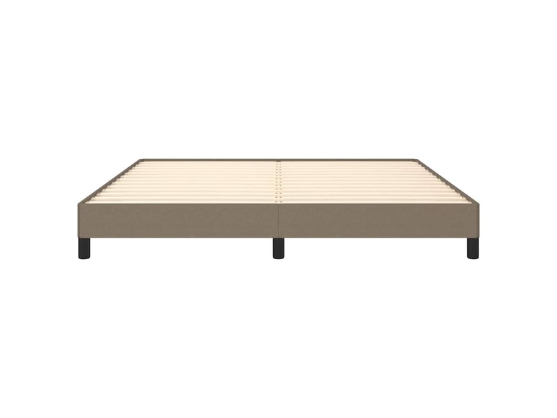  Lit double- lit adulte -  cadre de lit sans matelas taupe 180x200 cm tissu  - Conforama D