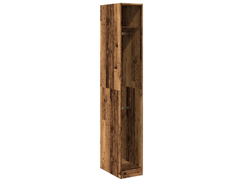  Garde-robe, armoire de rangement vieux bois 30x50x200 cm bois d'ingénierie shl93233  - Conforama A