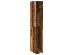 Garde-robe, armoire de rangement vieux bois 30x50x200 cm bois d'ingénierie shl93233