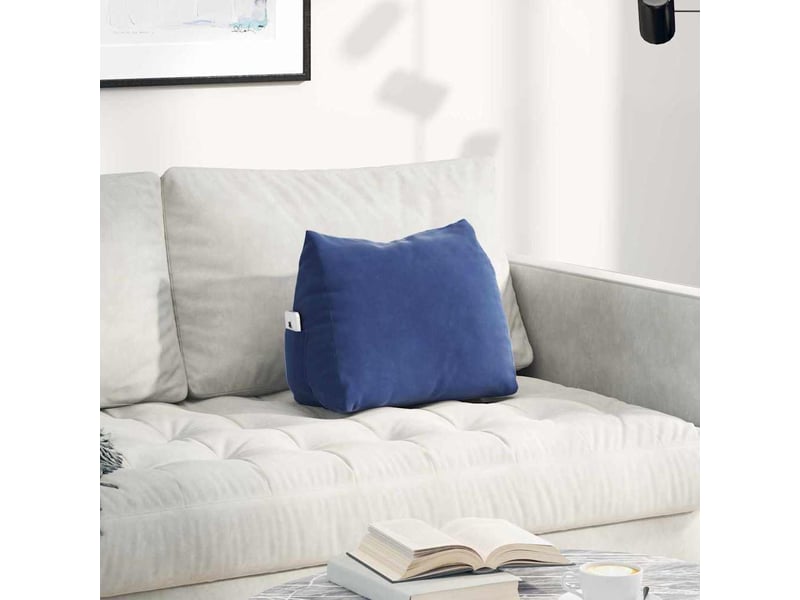 Coussin de dos, coussin de dossier bleu police 45 x 20 x 35 cm cf54566 - Conforama B