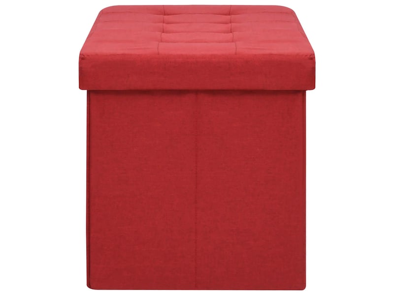  Banc chambre, banc de rangement pliable rouge bordeaux faux lin  - Conforama D