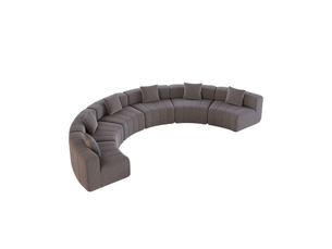Canapé droit fixe <strong></strong> <strong></strong> 6 places Tissu gris