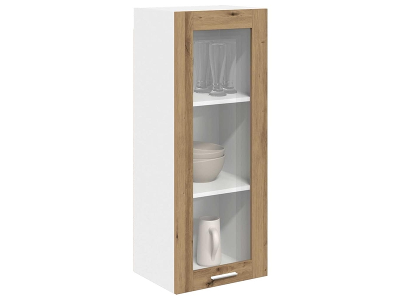  Meuble de rangement cuisine, armoire suspendue chêne artisanal 40x31x100cm shl2916  - Conforama C