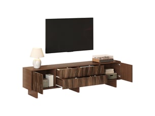 Meuble tv coloris marron 180 cm <strong>KORFEE</strong>  <strong></strong>