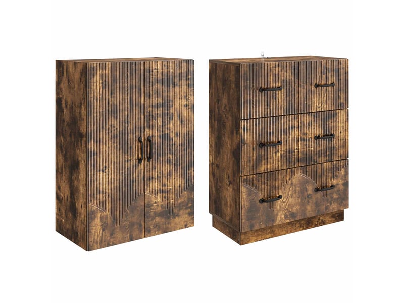 Ensemble de meubles 2 pcs, rangement de salon 66 x 34,5 x 87 cm bois d'ingénierie shl8385  - Conforama D