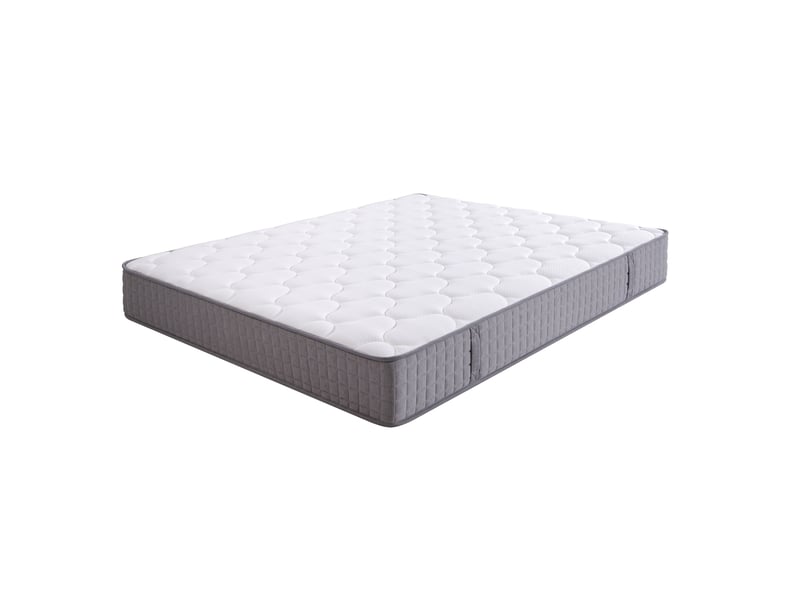  Matelas 160x200x25 cm 7 zones de soutien h3, matelas ressorts ensachés confort durable, mousse haute densité, blanc  - Conforama A