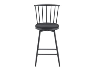 tabouret de bar <strong>HAUSS SPOLE</strong> - noir hauteur d'assise 59 cm vendu Par 4