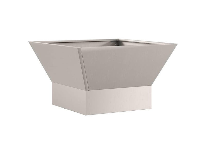  Brasero exterieur, foyer camping rouillé 60x60x35 cm acier patiné  - Conforama E