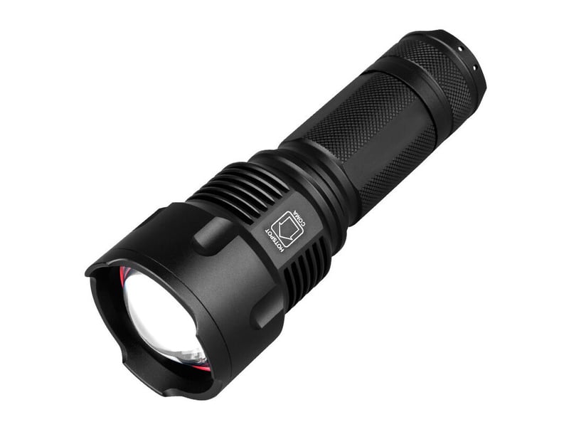  1 pcs long shot home zoom outdoor searchlight fishing light outdoor car light, 3300 lumen surdimensionné lampe de poche puissant tactique  - Conforama B