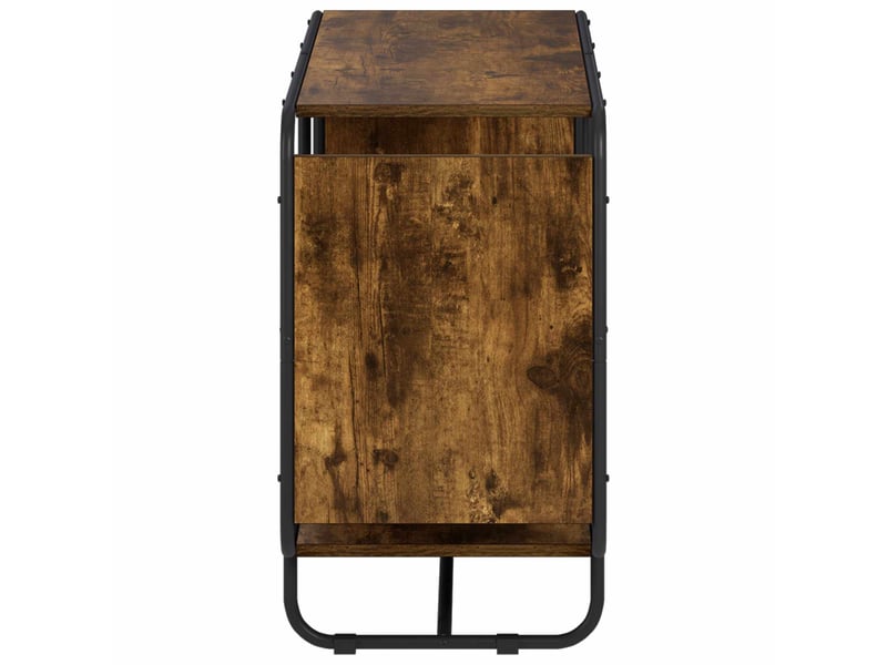  Buffet salon, buffet de rangement chêne fumé 93.5x37.5x64.5 cm bois d'ingénierie  - Conforama D