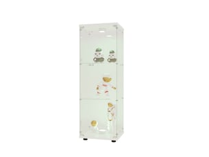 Vitrine coloris blanc 3 étagère(s) SANS MARQUE - 42 cmx125 cm