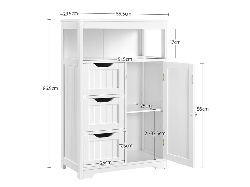 Yaheetech Meuble/Armoire Rangement Salle de Bain, Meuble d'angle Yaheetech Meuble/Armoire Rangement Salle de Bain, Meuble d'angle