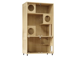 Armoire 2 porte(s) PEXCHO coloris naturel largeur 90 cm