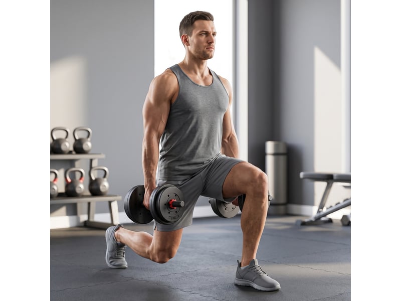  Ensemble d'haltères 2 en 1, barres courtes et longues réglables de 15 kg, entraînement de musculation professionnel, noir  - Conforama D
