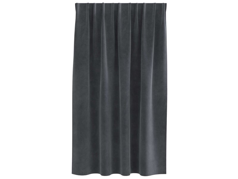  Lot de 2 rideaux, rideaux de fenêtre gris clair 140 x 140 cm velours cf44033  - Conforama D