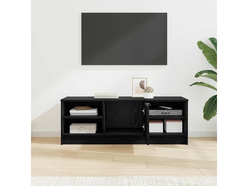  Meuble tv - banc tv - meuble de rangement 102 x 35 x 36,5 cm chêne noir bois d'ingénierie  - Conforama D