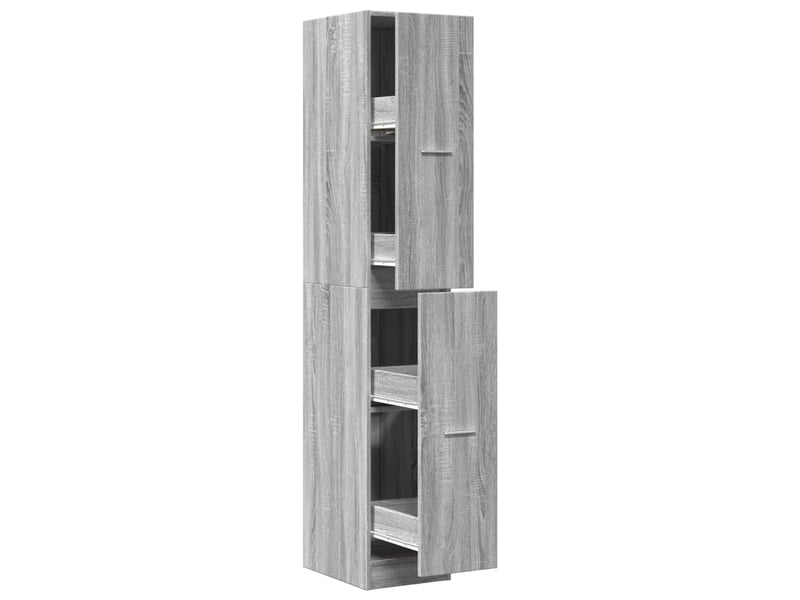  Armoire apothicaire sonoma gris 30x41x174,5cm bois d'ingénierie  - Conforama A