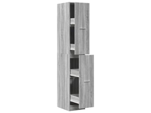 Armoire apothicaire sonoma gris 30x41x174,5cm bois d'ingénierie