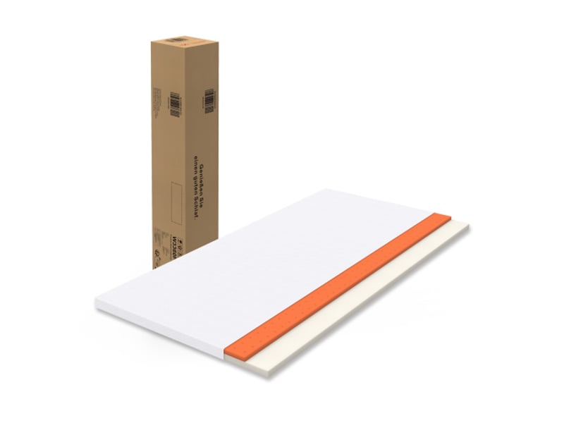 Matelas confortable - 160x200 cm - hauteur 5 cm - certifié oeko-tex - mousse qx - blanc - housse amovible et lavable 160x200x5cm - Conforama A