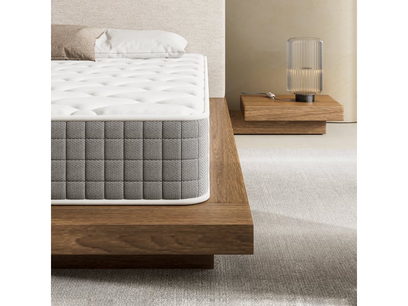  Matelas 120x200 - épaisseur 30cm, mi-ferme, double face aux 7 zones de soutien ergonomique, certifié oeko-tex, confort respirant  - Conforama C