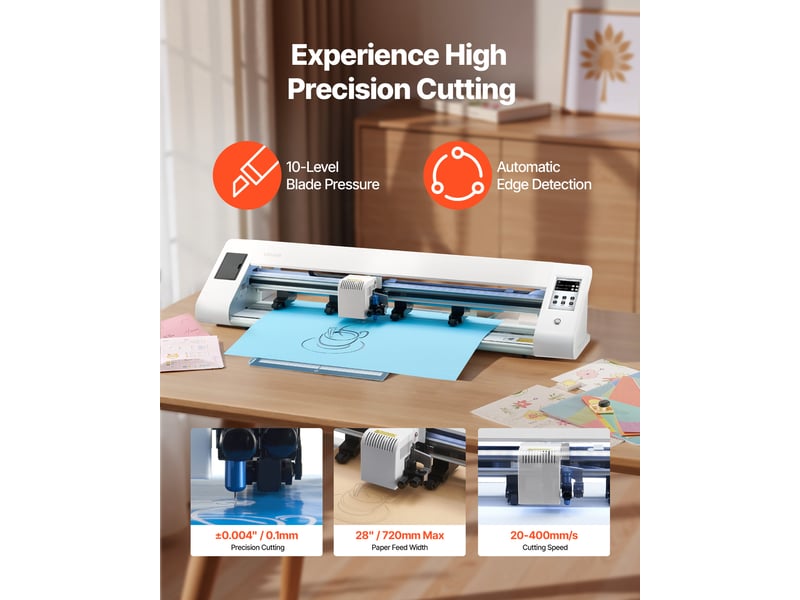 Vevor traceur de découpe vinyle détection automatique des bords pour cartes - Conforama B