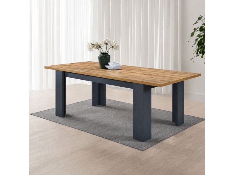  Table allongeable 180230cm aspect bois denver pieds anthracite - colt COLT - Conforama E