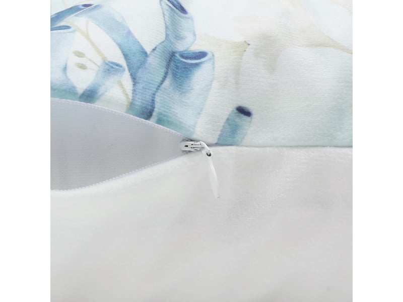  Housse de coussin côtier 45 x 45 cm tortue marine hippocampe étoile de mer plage bleu décoratif taie d'oreiller pour canapé chambre maison 4 pièces  - Conforama E