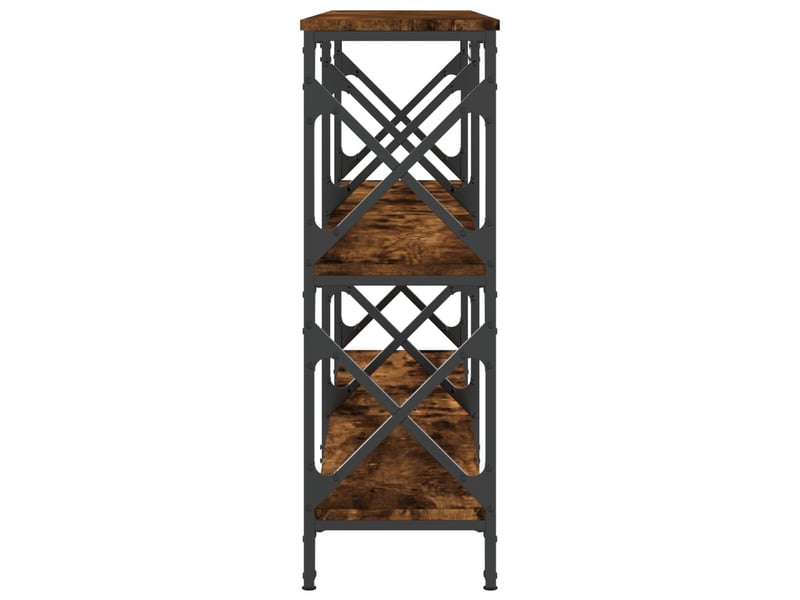  Table de chevet - table console chêne fumé 156x28x80,5 cm bois d'ingénierie  - Conforama D