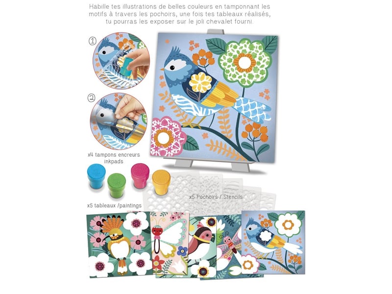  Pochoirs motifd couleur de printemps CL207 - Conforama B