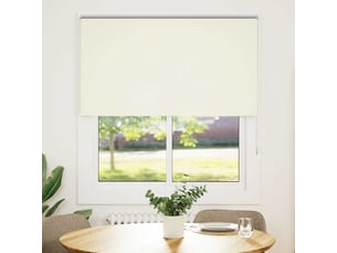 Store enrouleur occultant, store à rouleau blanc cassé 140x175 cm largeur tissu cf45528