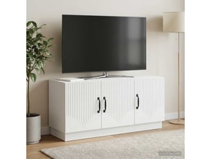 Meuble tv coloris blanc 99 cm <strong></strong>  <strong></strong>