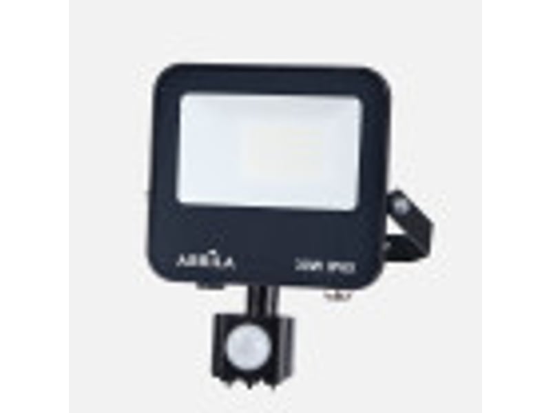  Projecteur led avec détecteur fabrilamp boiro 30 w 3000 lm 6500 k noir ip65 19,5 x 15,5 x 6 cm 262980309 - Conforama B