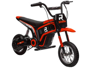 Moto cross électrique enfant moto électrique enfants moteur 350 w batterie 12v 8-16 kmh pneus gonflables 12'' rouge