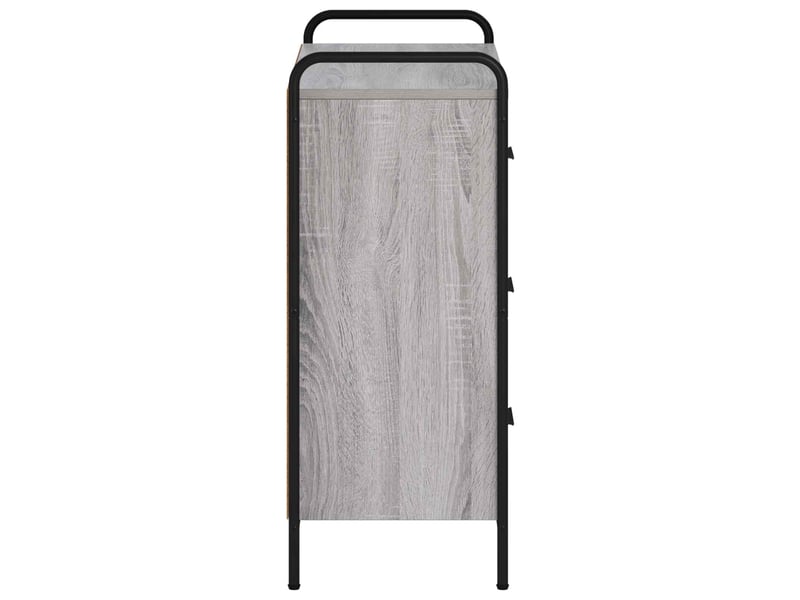  Buffet salon, buffet de rangement sonoma gris 97x33x81 cm bois d'ingénierie shl3549  - Conforama E