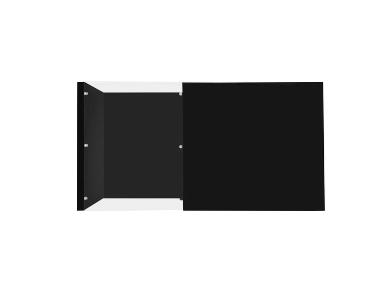 Table basse noir brillant, avec verre et éclairage led  - Conforama E