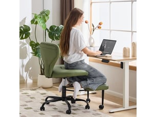 Chaise de bureau <strong>FLORAGRACE</strong> <strong></strong> avec assise réglable en hauteur