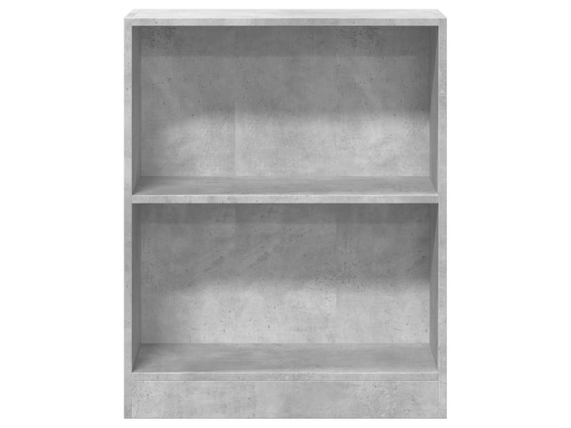  Bibliothèque, meuble de rangement salon gris béton 60x24x76 cm bois d'ingénierie  - Conforama D