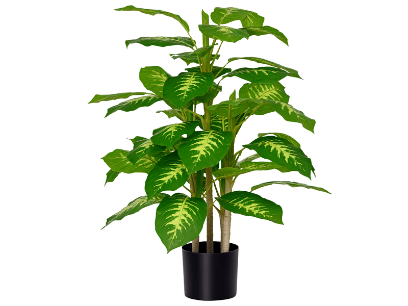  Plante artificielle calathea hauteur 95 cm pot ciment - intérieur  - Conforama A
