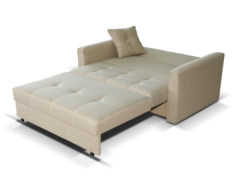 Canapé convertible seruna ii, boîte de literie, 85x133x98cm - Conforama E