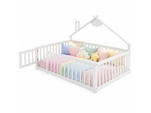 Lit simple 140x190 cm HAVRYA   coloris blanc