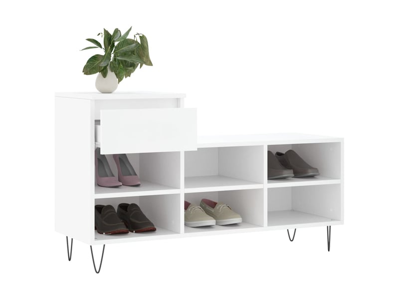  Meuble à chaussure | armoire à chaussures blanc 102x36x60 cm bois d'ingénierie shl3343  - Conforama D