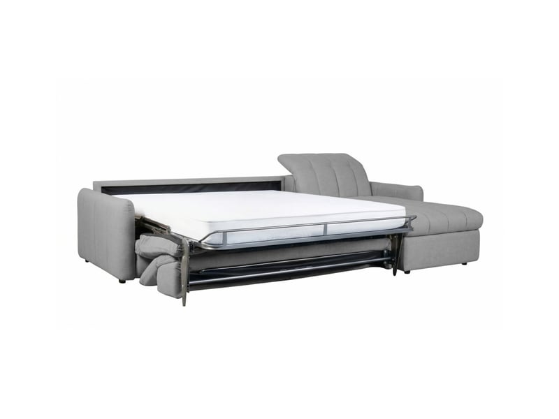 Canapé d'angle convertible roma avec relax électrique en tissu - gris foncé ROMA - Conforama B