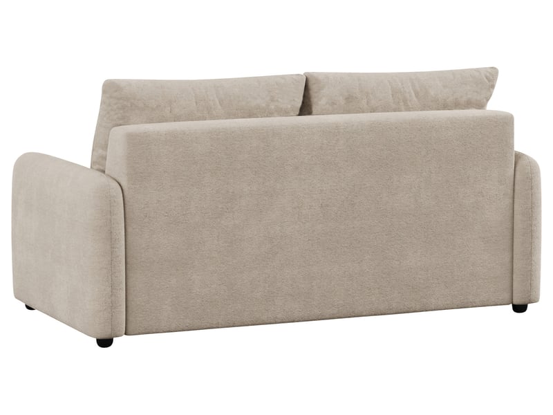 Canape droit convertible beige 3 places  - Conforama U